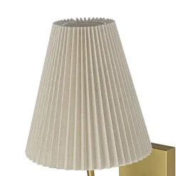 French Elegant 1-Light Pleated Fabric Wall Lamp