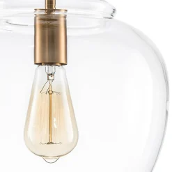 French Farmhouse 1-Light Glass Bell Kitchen Pendant Light