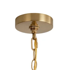 French Modern Iron 8-Light Candle Chandelier