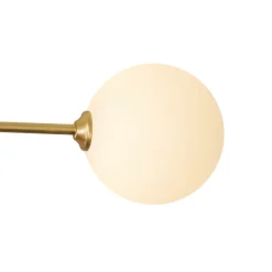Frosted Bubble Linear Sputnik Semi Flush Mount