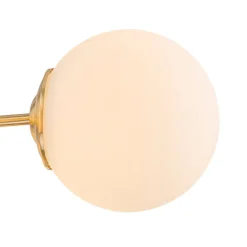 Frosted Glass Bubble 2-Tier Sputnik Semi Flush Chandelier