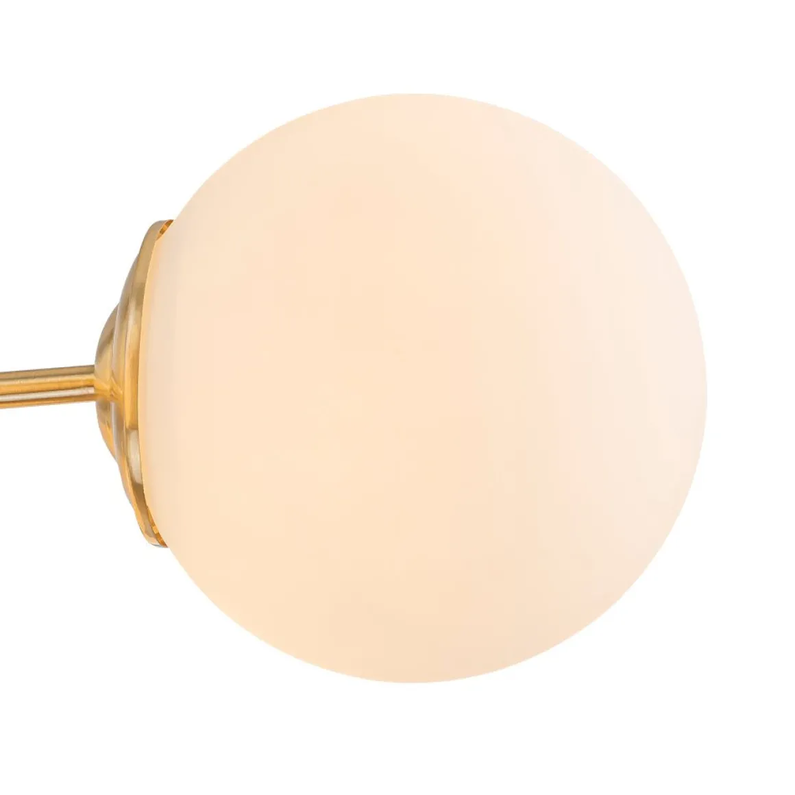 Frosted Glass Bubble 2-Tier Sputnik Semi Flush Chandelier