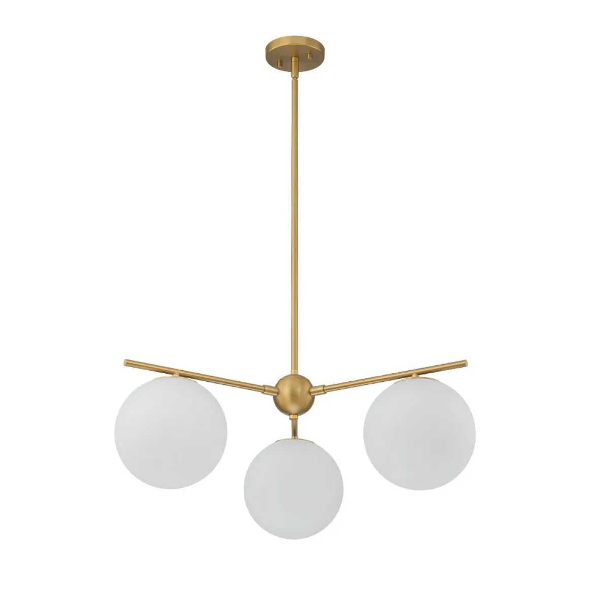 Funky Linear Sputnik Opal Glass Globe Tier Bubble Chandelier