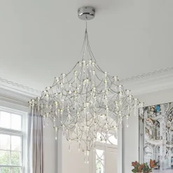 Galaxy Glam Luxury LED Starlight Crystal Chandelier