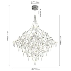 Galaxy Glam Luxury LED Starlight Crystal Chandelier