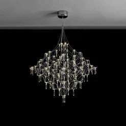 Galaxy Glam Luxury LED Starlight Crystal Chandelier