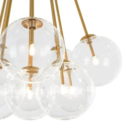 Glam Bouquet Cluster Glass Globe Bubble Ceiling Chandelier