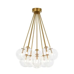 Glam Bouquet Cluster Glass Globe Bubble Ceiling Chandelier