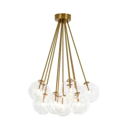 Glam Bouquet Cluster Glass Globe Bubble Ceiling Chandelier