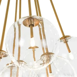 Glam Bouquet Cluster Glass Globe Bubble Ceiling Chandelier