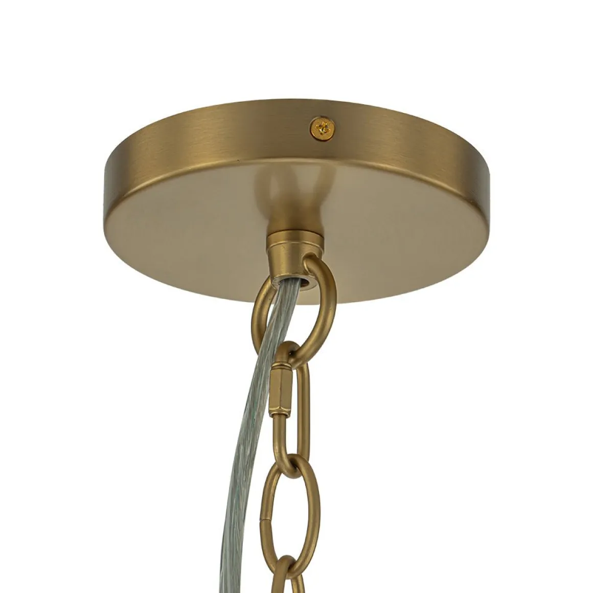 Glam Brass Cluster Ribbed Glass Globe Bubble Chandelier