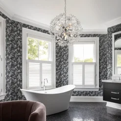 Glam Chrome Bloom Dandelion Crystal Sputnik Chandelier