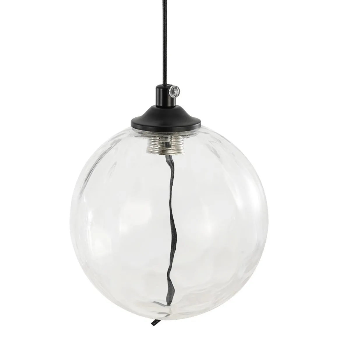 Glam Cluster Textured Water Glass Globe Bubble Chandelier