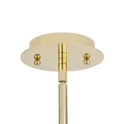 Glam Jewel Polished Gold Crystal Globe Chandelier