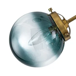 Glam 12-light Blue Glass Globe Sputnik Bubble Chandelier