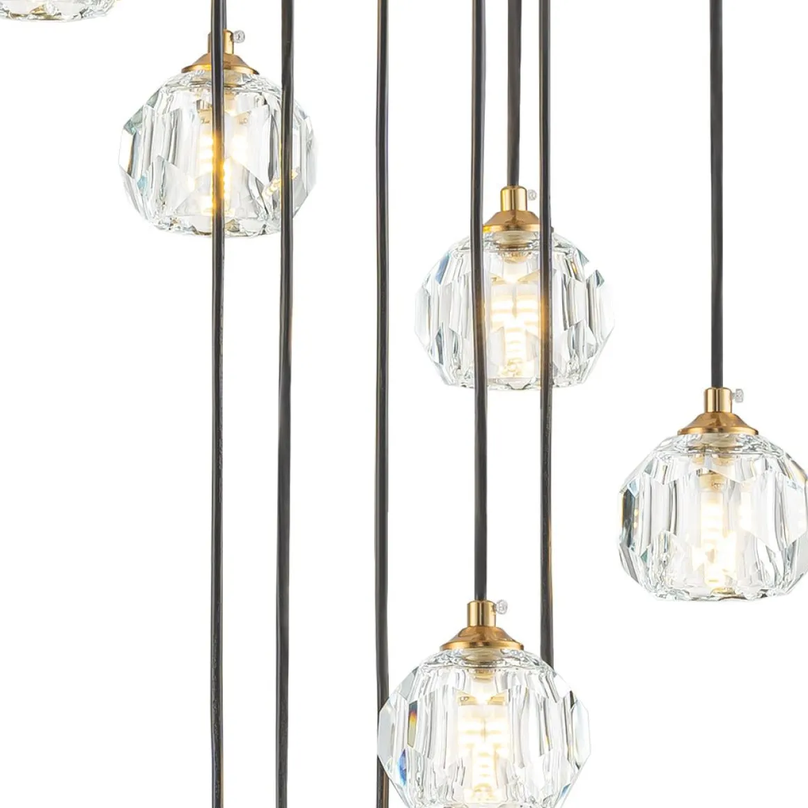 Glam 12-Light Cluster Cutting Crystal Pendant Chandelier