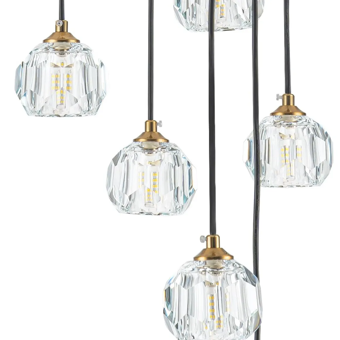 Glam 12-Light Cluster Cutting Crystal Pendant Chandelier
