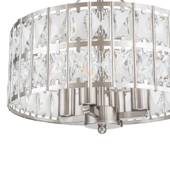 Glam 4-Light Drum Crystal Ceiling Light
