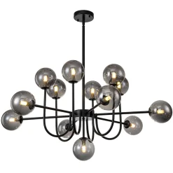 Glam 13-Light Sputnik Glass Globe Bubble Chandelier