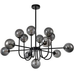 Glam 13-Light Sputnik Glass Globe Bubble Chandelier