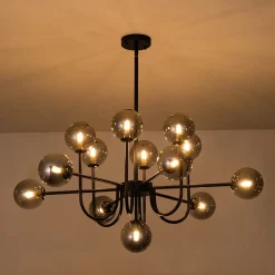 Glam 13-Light Sputnik Glass Globe Bubble Chandelier