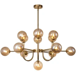 Glam 13-Light Sputnik Glass Globe Bubble Chandelier
