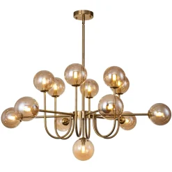Glam 13-Light Sputnik Glass Globe Bubble Chandelier
