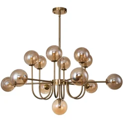 Glam 13-Light Sputnik Glass Globe Bubble Chandelier