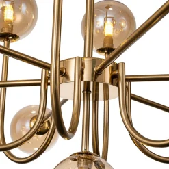Glam 13-Light Sputnik Glass Globe Bubble Chandelier