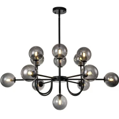 Glam 13-Light Sputnik Glass Globe Bubble Chandelier