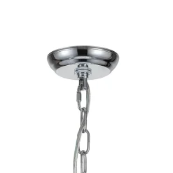 Glam Luxe Chrome 5-Tier Crystal Round Chandelier