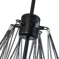 Glam Ribbed Glass Globe Textured Bubble Cluster Chandelier