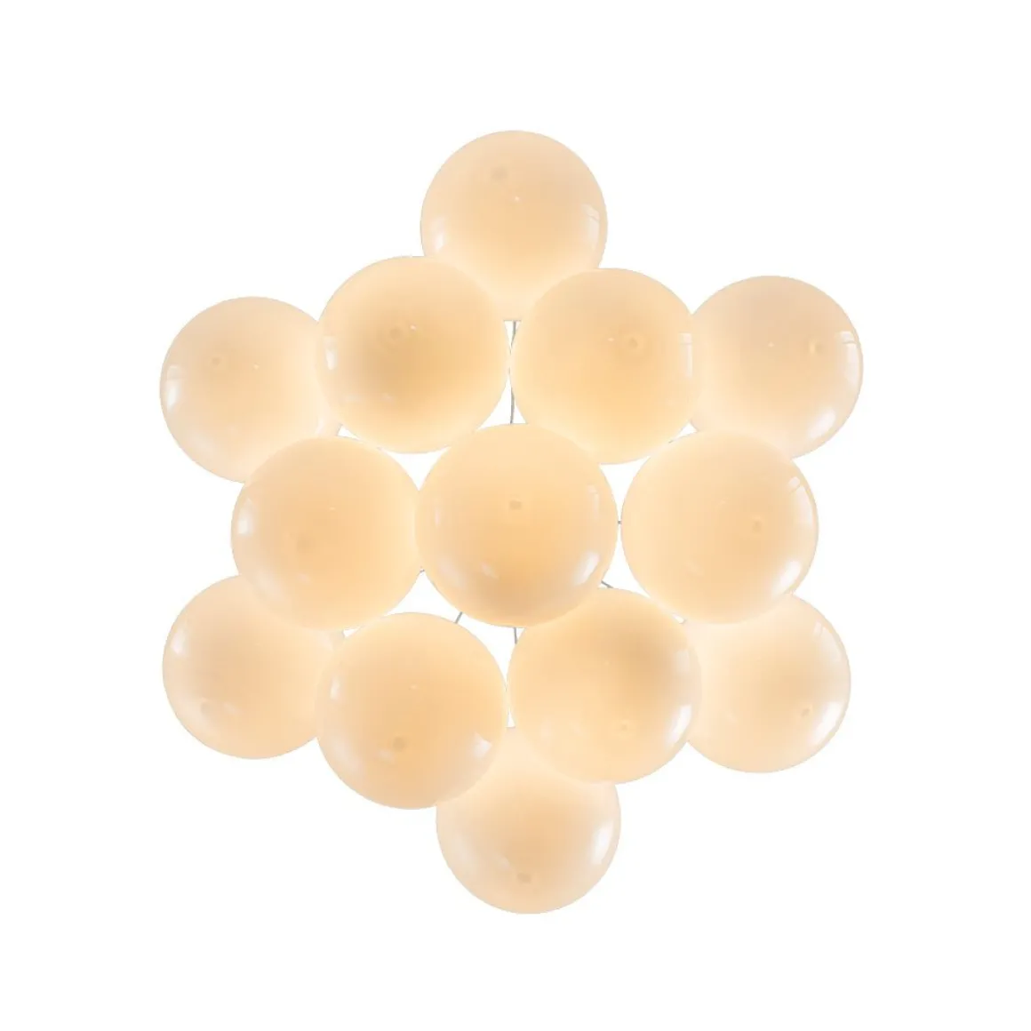 Glam Shine Opal Glass Globe Cluster Bubble Chandelier