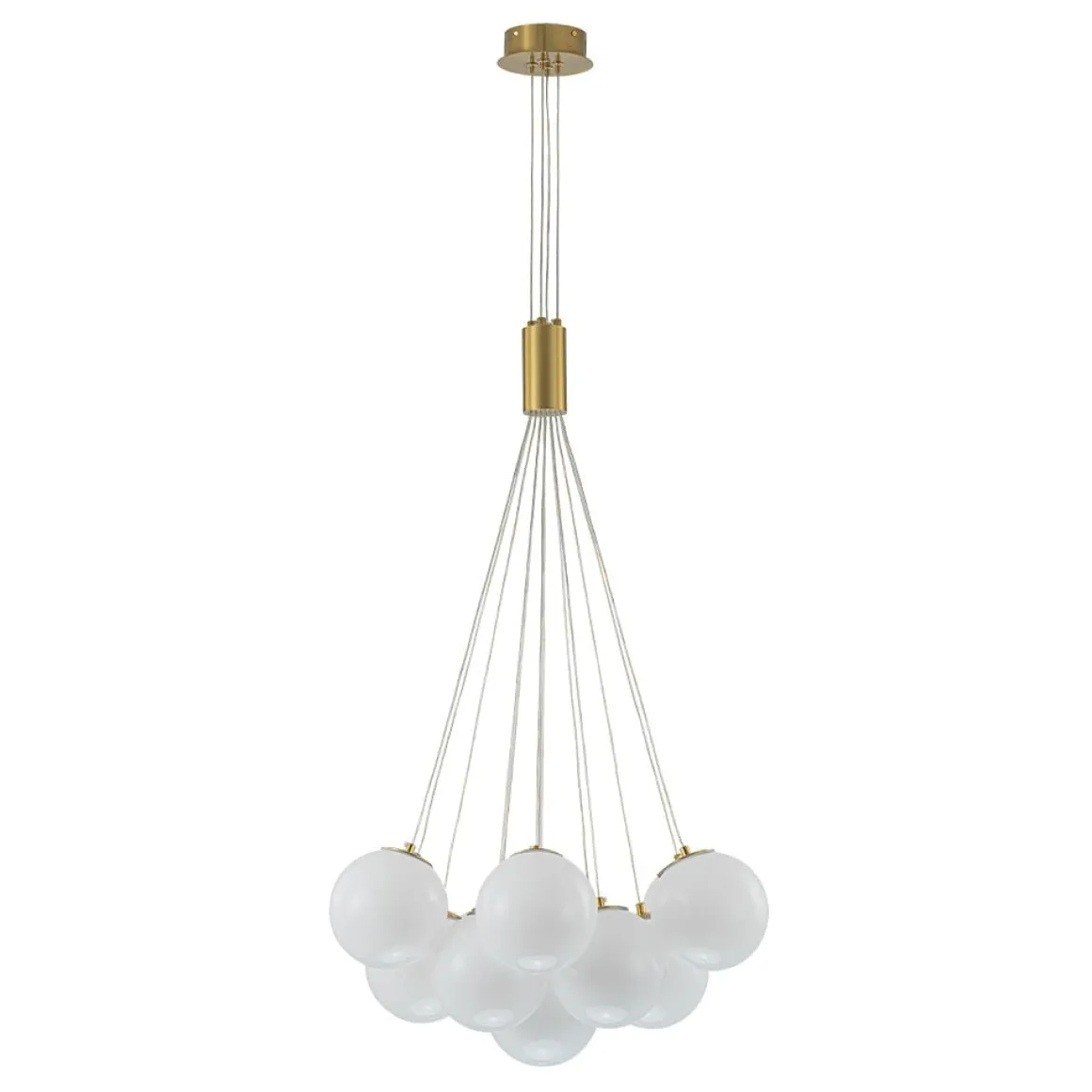 Glam Shine Opal Glass Globe Cluster Bubble Chandelier