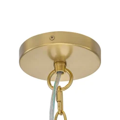 Glam White Iridescent Swirl Glass Round Tiered Chandelier