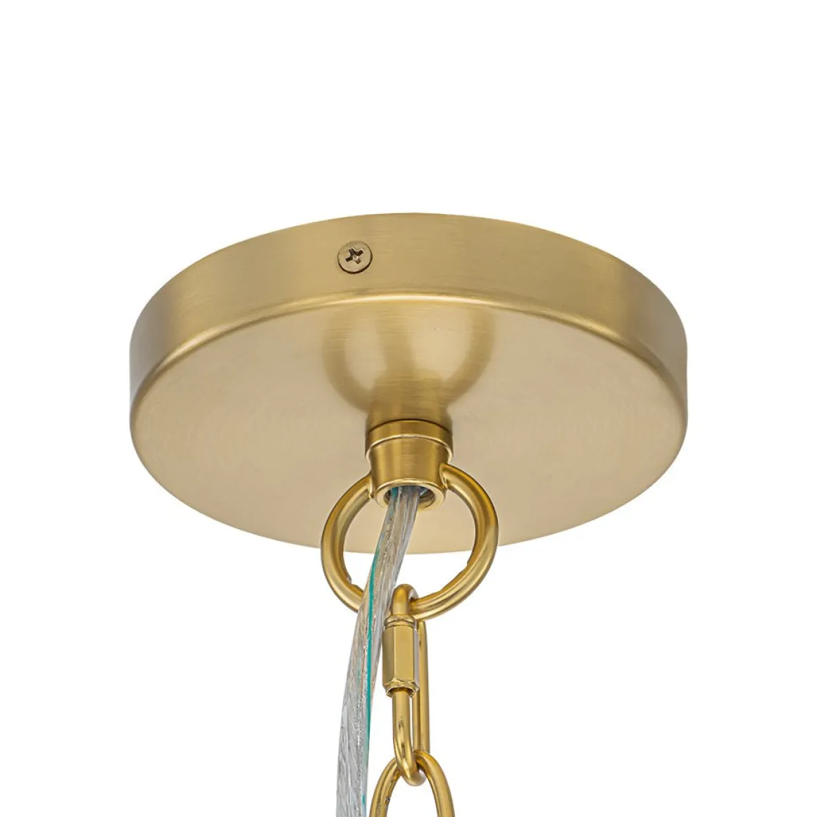 Glam White Iridescent Swirl Glass Round Tiered Chandelier