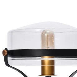Glass Lantern Semi Flush Mount