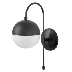 Goose Arm Globe Wall Sconce