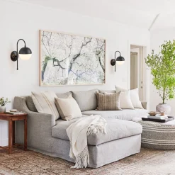 Goose Arm Globe Wall Sconce