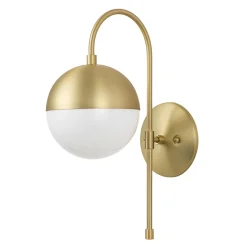Goose Arm Globe Wall Sconce