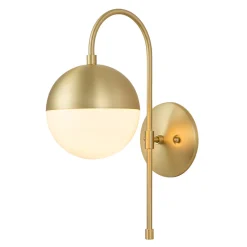 Goose Arm Globe Wall Sconce