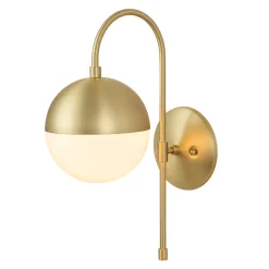 Goose Arm Globe Wall Sconce