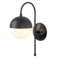 Goose Arm Globe Wall Sconce