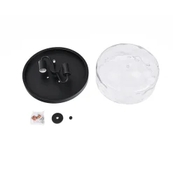 Hammered Glass Flush Mount Ceiling Light