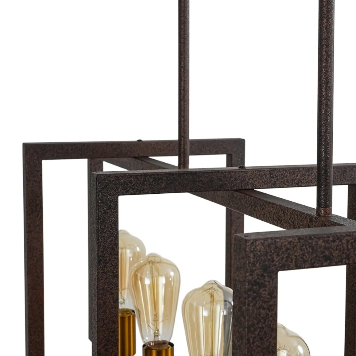 Industrial Farmhouse Rectangular Kitchen Island Pendant