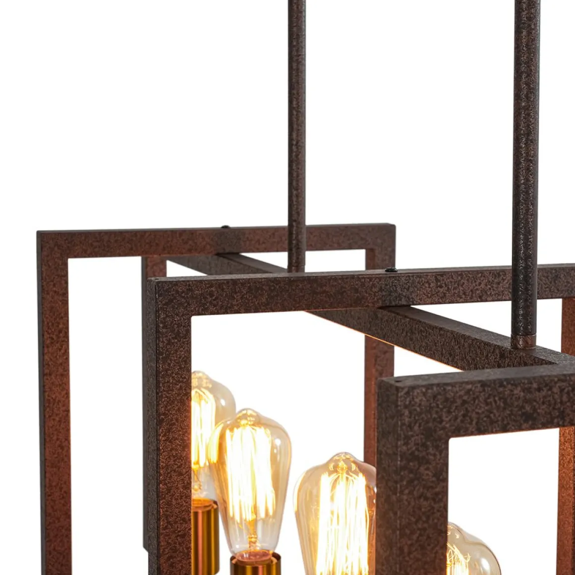 Industrial Farmhouse Rectangular Kitchen Island Pendant
