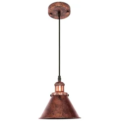 Industrial 1-Light Cone Pendant Light