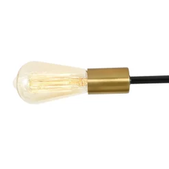 Industrial 6-Light Pipeline Sputnik Semi Flush Mount