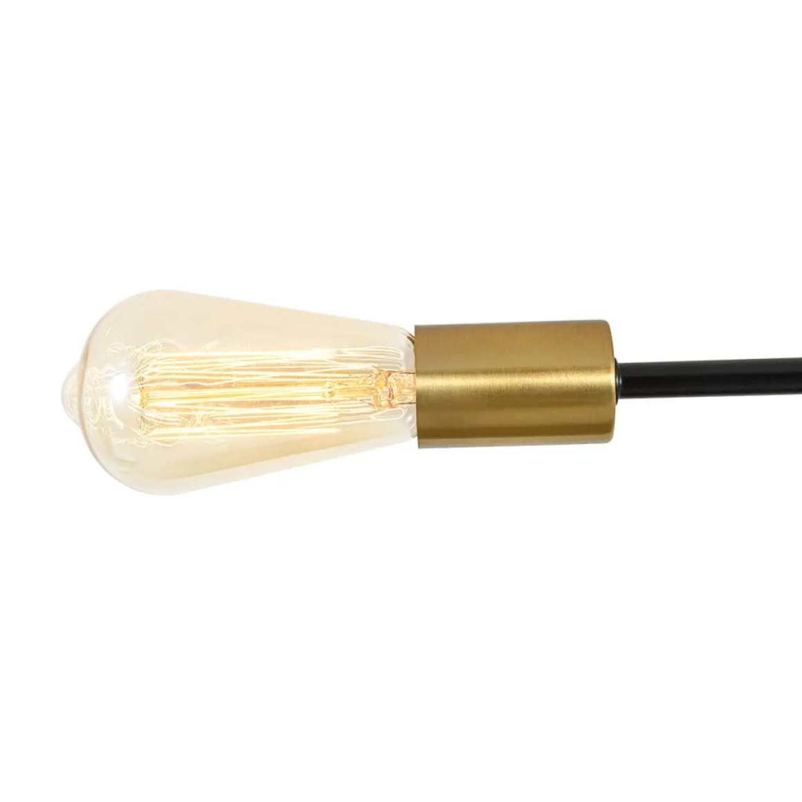 Industrial 6-Light Pipeline Sputnik Semi Flush Mount
