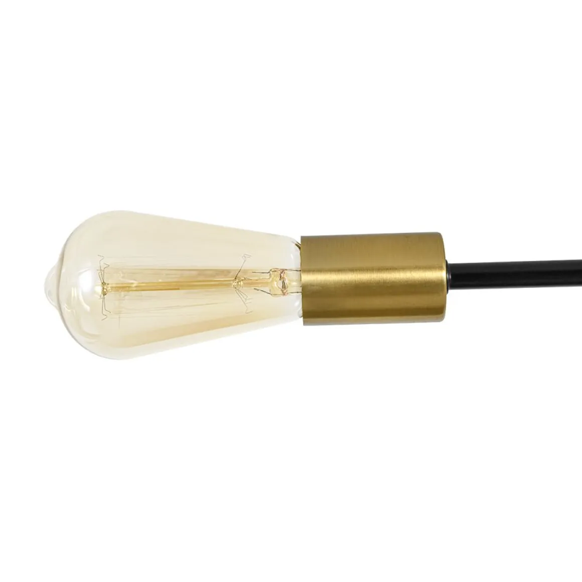 Industrial 6-Light Pipeline Sputnik Semi Flush Mount